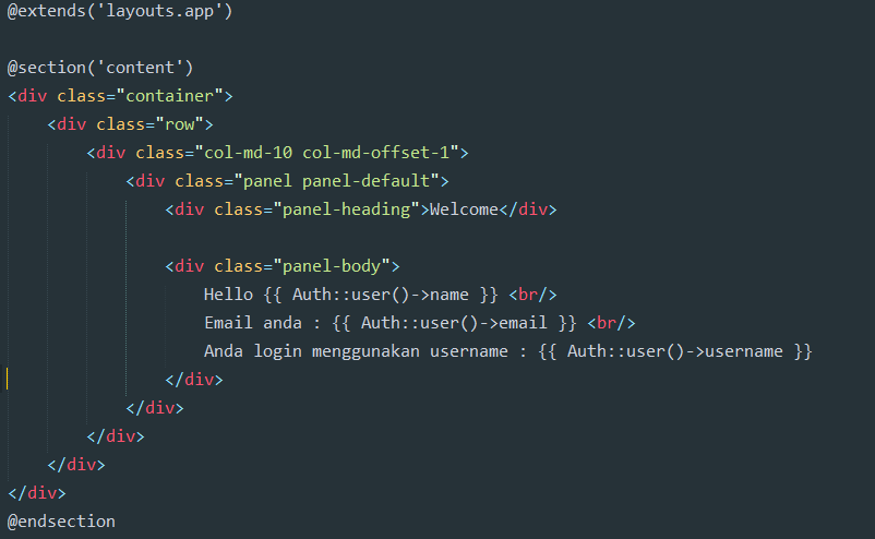 tampil data laravel 5.2